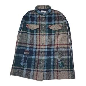Anthropologie Andersen & Lauth Davis Plaid Capelet Cape Women's One Size Plaid‎